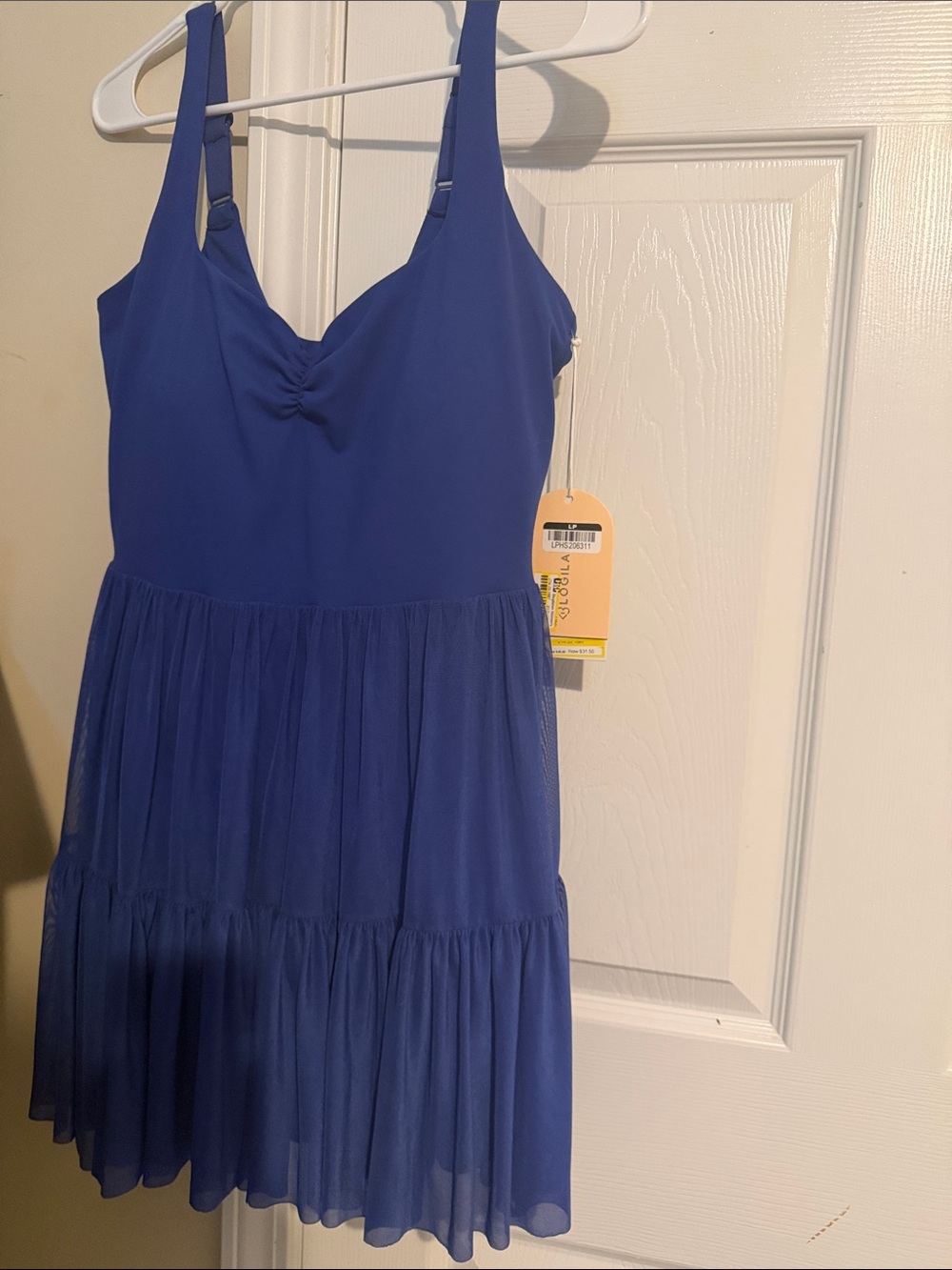 Royal Blue Sleeveless Tiered Sundress